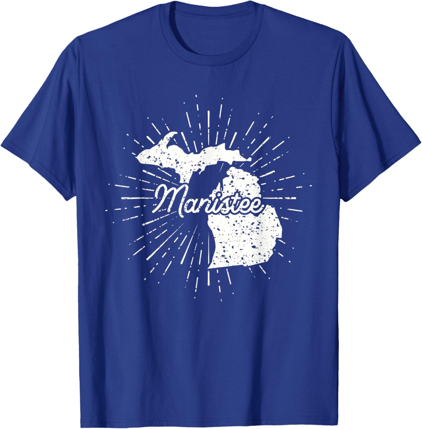 Manistee Michigan MI T-Shirt - T-Shirt | Royal