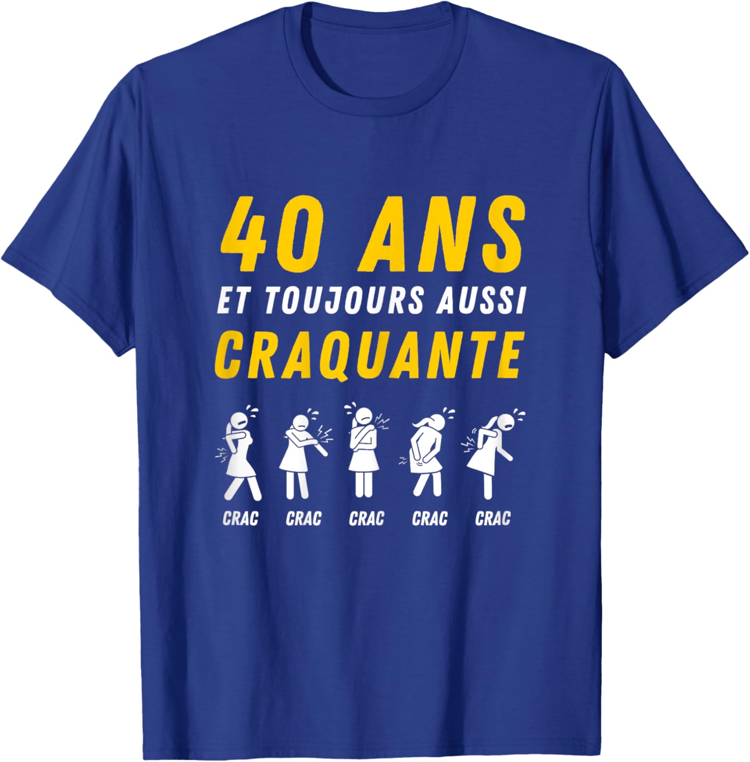 Gift Drole Humour 40 Ans 1986 Anniversaire Femme T-Shirt - T-Shirt | Royal