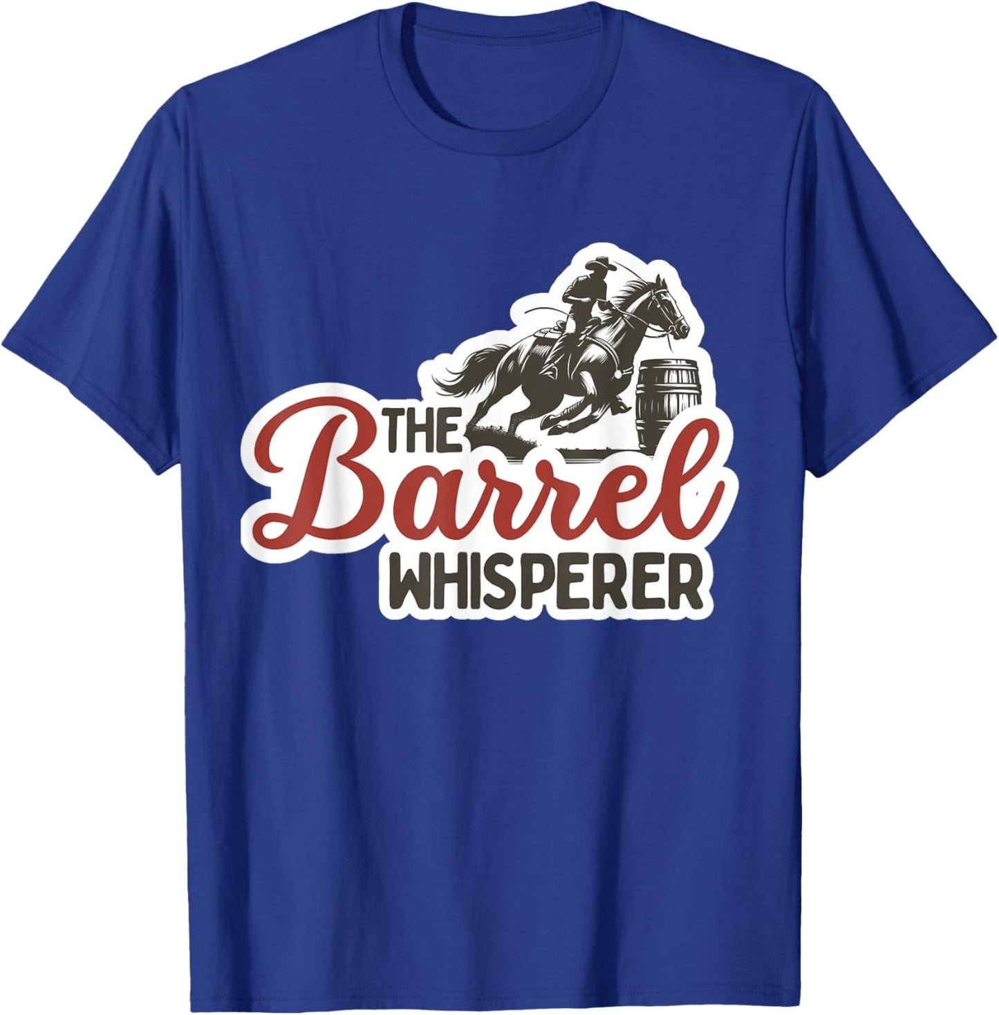 Barrel Racing Shirt Horse Barrel Racer Rodeo Cowgirl T-Shirt - T-Shirt | Royal