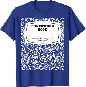 Composition Notebook Halloween Costume Teacher Student T-Shirt - T-Shirt | Royal