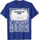 Composition Notebook Halloween Costume Teacher Student T-Shirt - T-Shirt | Royal