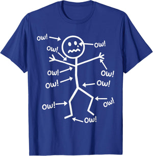 Spruch: Aua, aua, aua! Körperschmerzen! Humorvoller! T-Shirt - T-Shirt | Royal