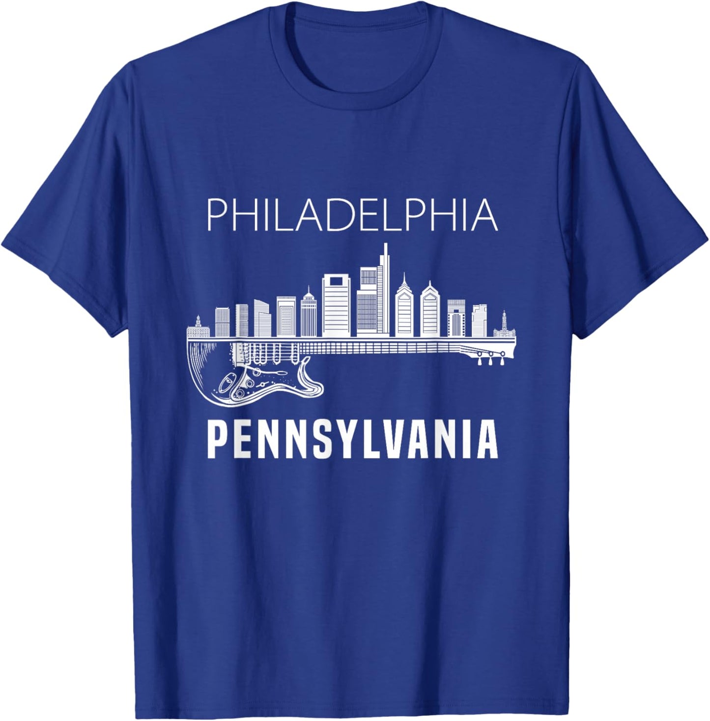 Philadelphia Pennsylvania Skyline Philadelphia Souvenir T-Shirt - T-Shirt | Royal