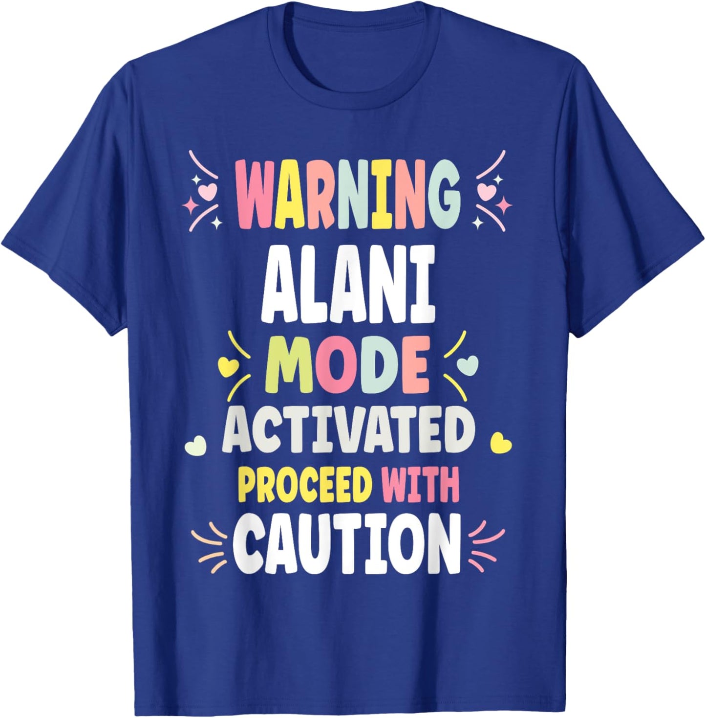 ALANI Personalized Women's Gift Custom ALANI T-Shirt - T-Shirt | Royal