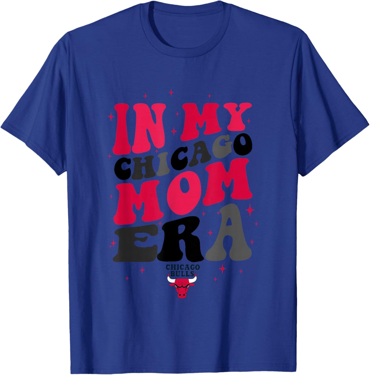 NBA Chicago Bulls In My Chicago Mom Era Logo T-Shirt - T-Shirt | Royal
