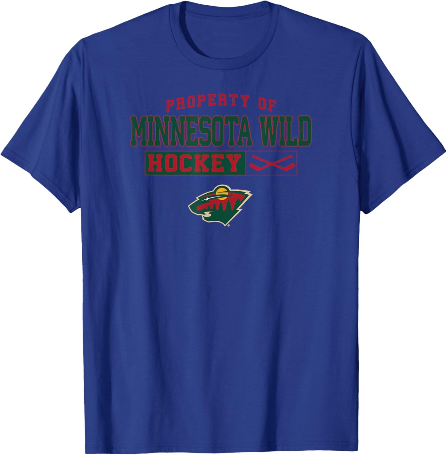 Minnesota Wild Sticking NHL Officially Licensed T-Shirt - T-Shirt | Royal