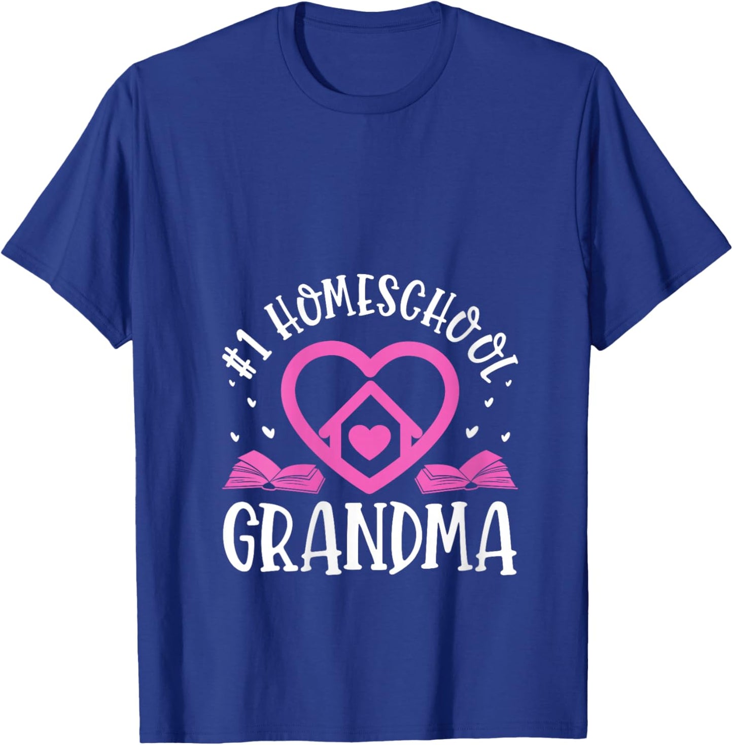 Homeschool Grandma Homeschooling Grandmother V-Neck T-Shirt - T-Shirt | Royal
