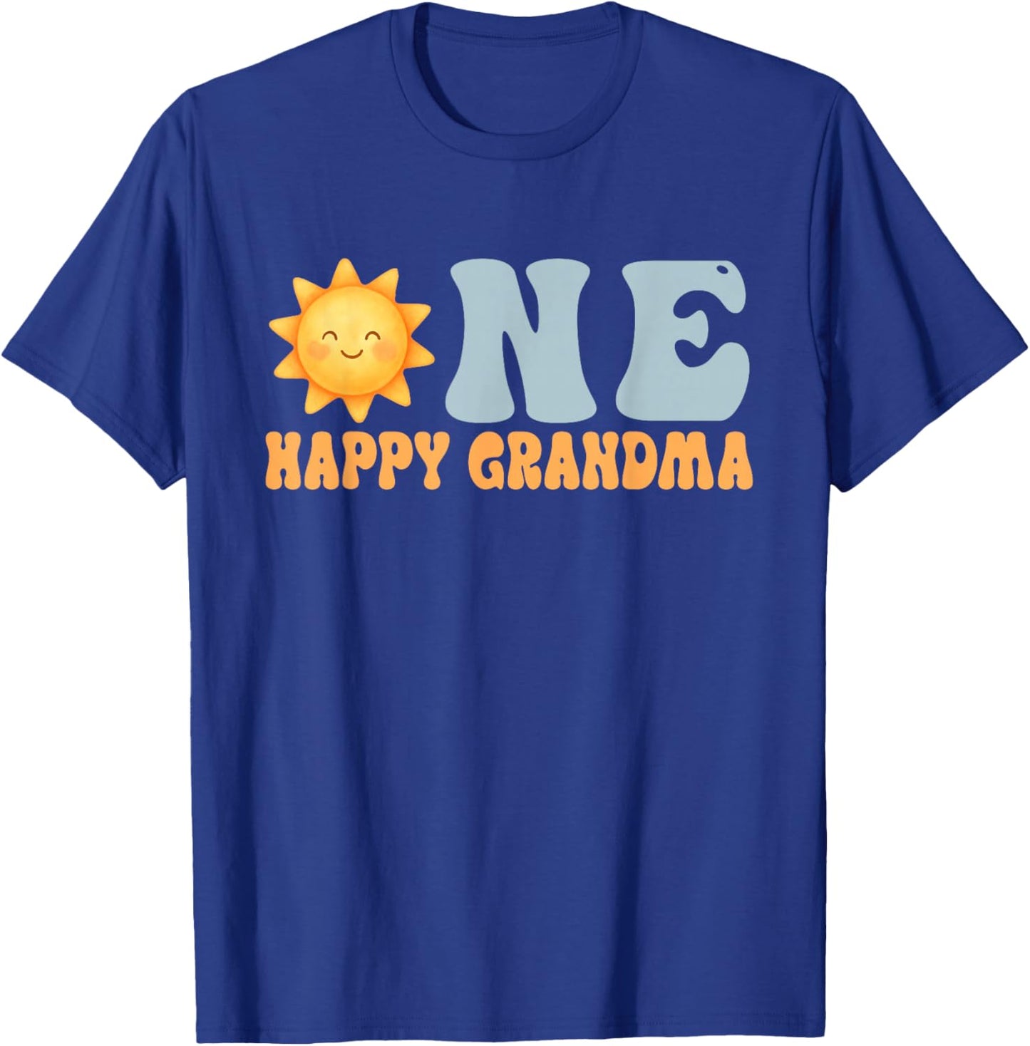 One Happy Grandma of The Bday First Trip Around The Sun T-Shirt - T-Shirt | Royal