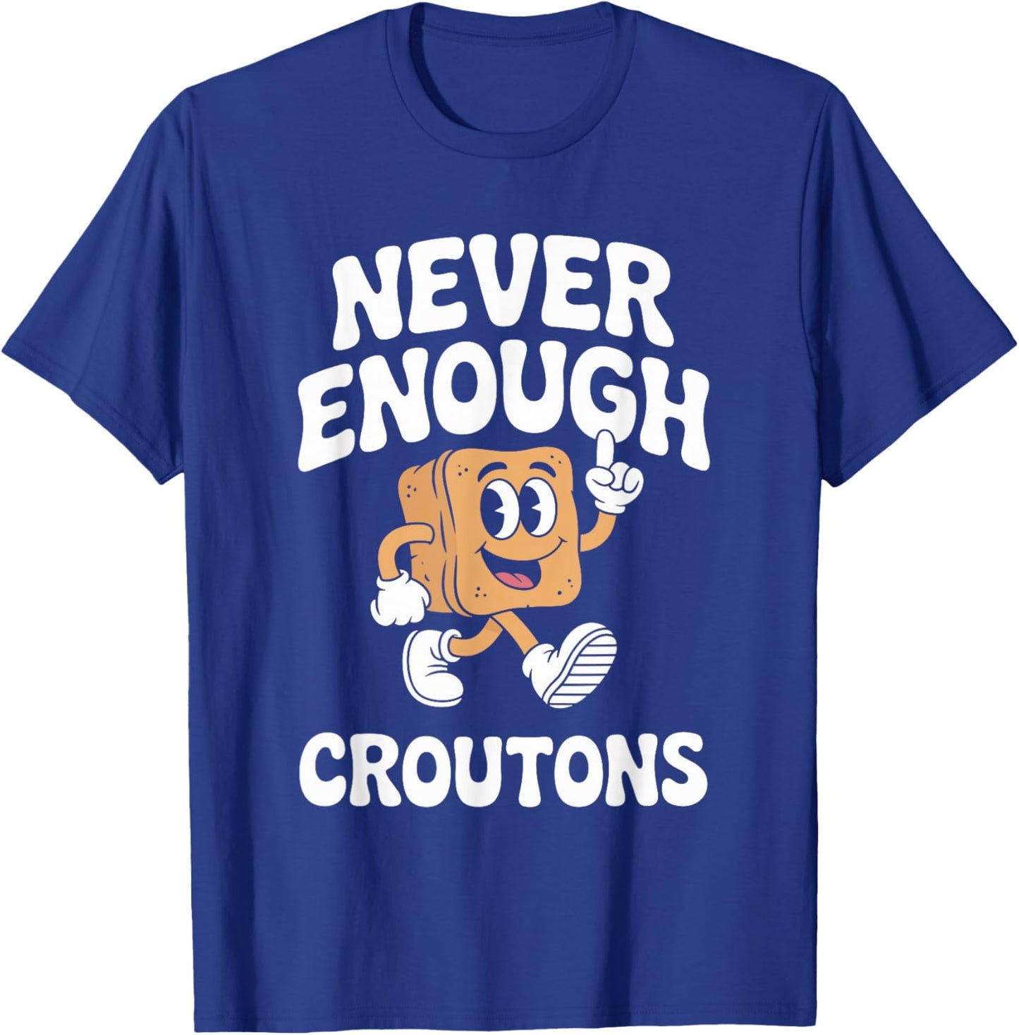 Funny Crouton or Croutons Retro T-Shirt - T-Shirt | Royal