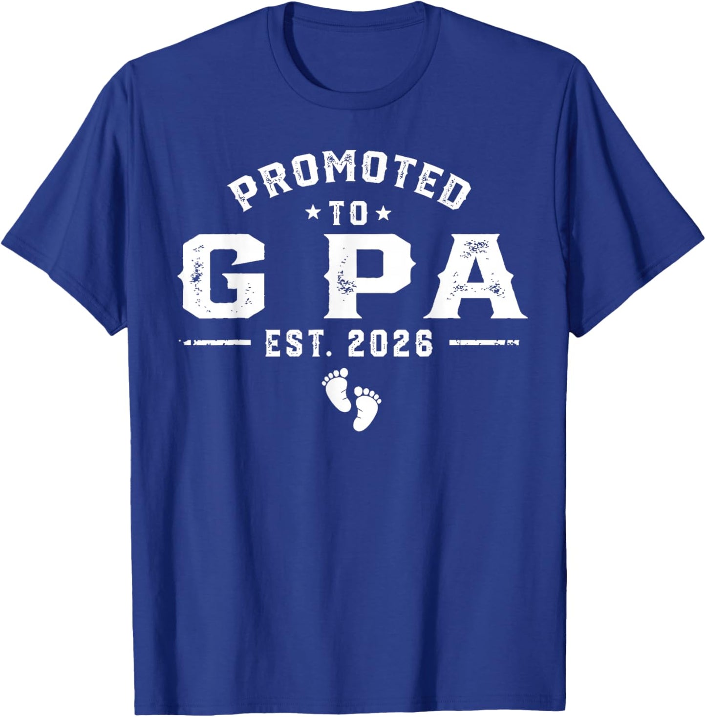 Promoted to G Pa Est 2026 Pregnancy Announcement T-Shirt - T-Shirt | Royal