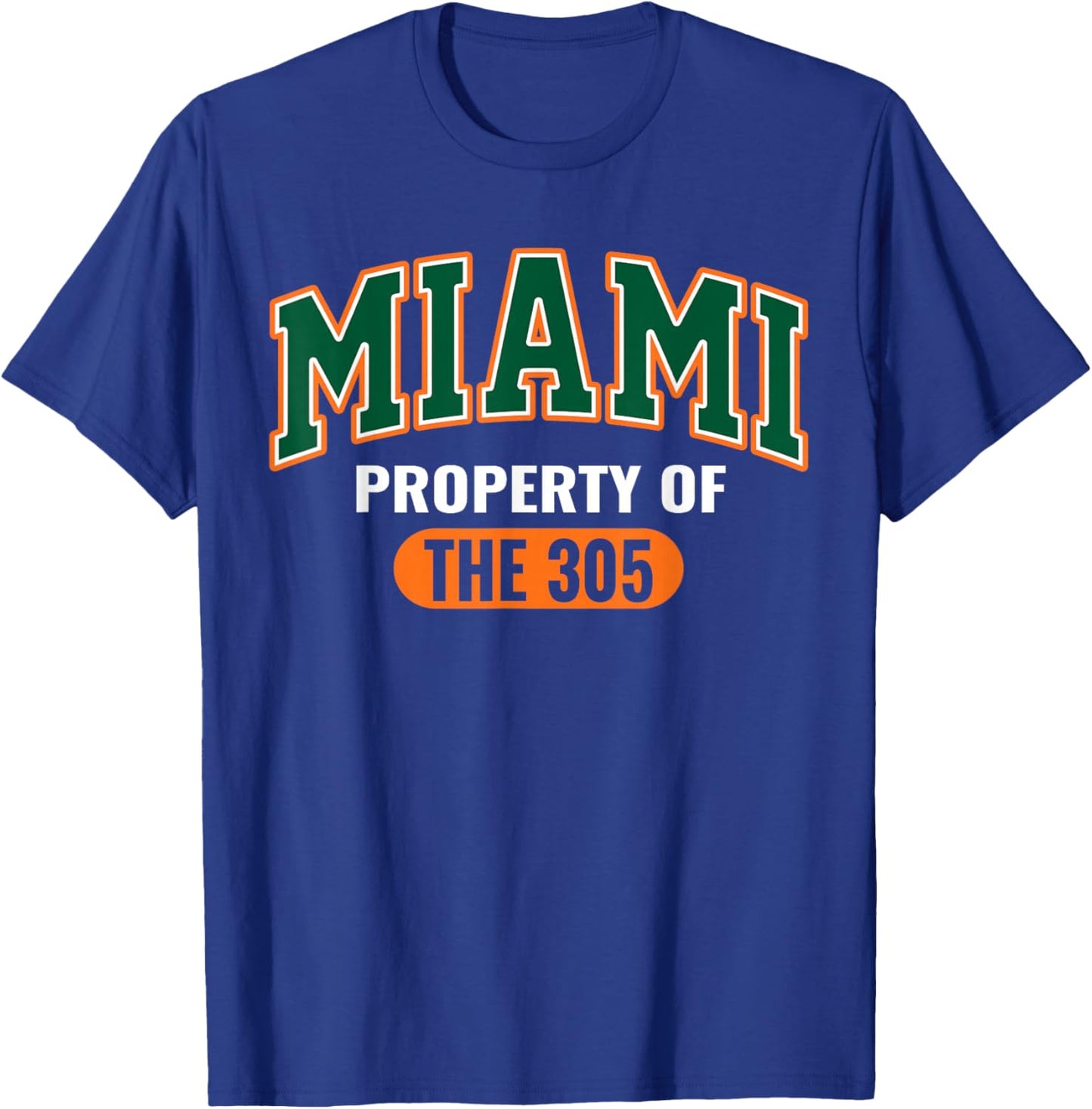 305 Miami Vibes Urban Style Miami Beach Graphic Design T-Shirt - T-Shirt | Royal