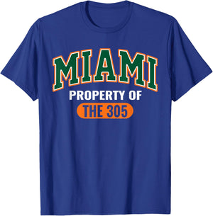 305 Miami Vibes Urban Style Miami Beach Graphic Design T-Shirt - T-Shirt | Royal