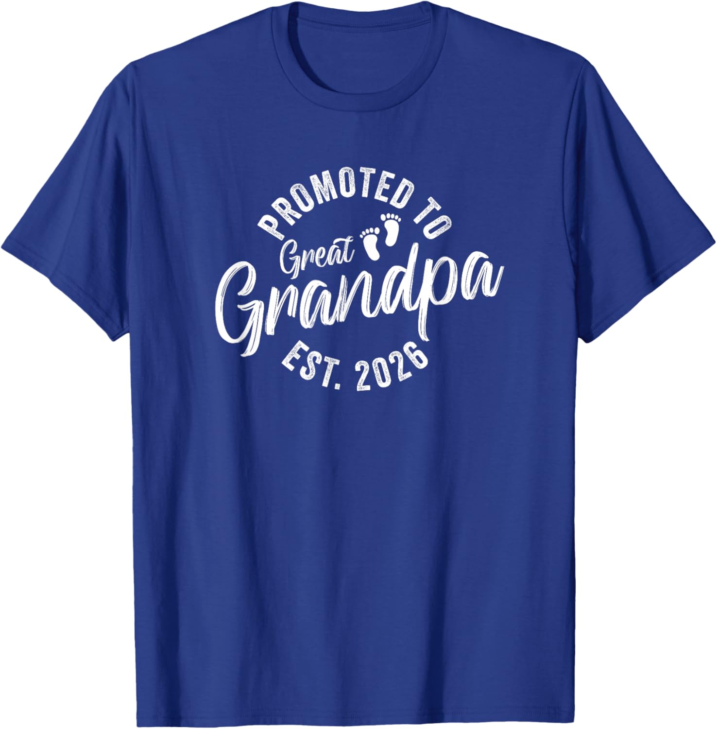 Promoted to Great Grandpa 2026 T-Shirt - T-Shirt | Royal