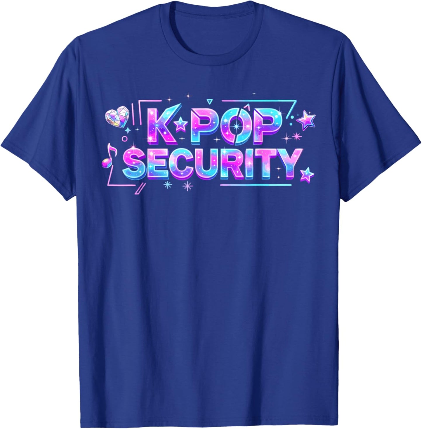 K-Pop Security Mom Dad Kids Funny Birthday Korean Music T-Shirt - T-Shirt | Royal