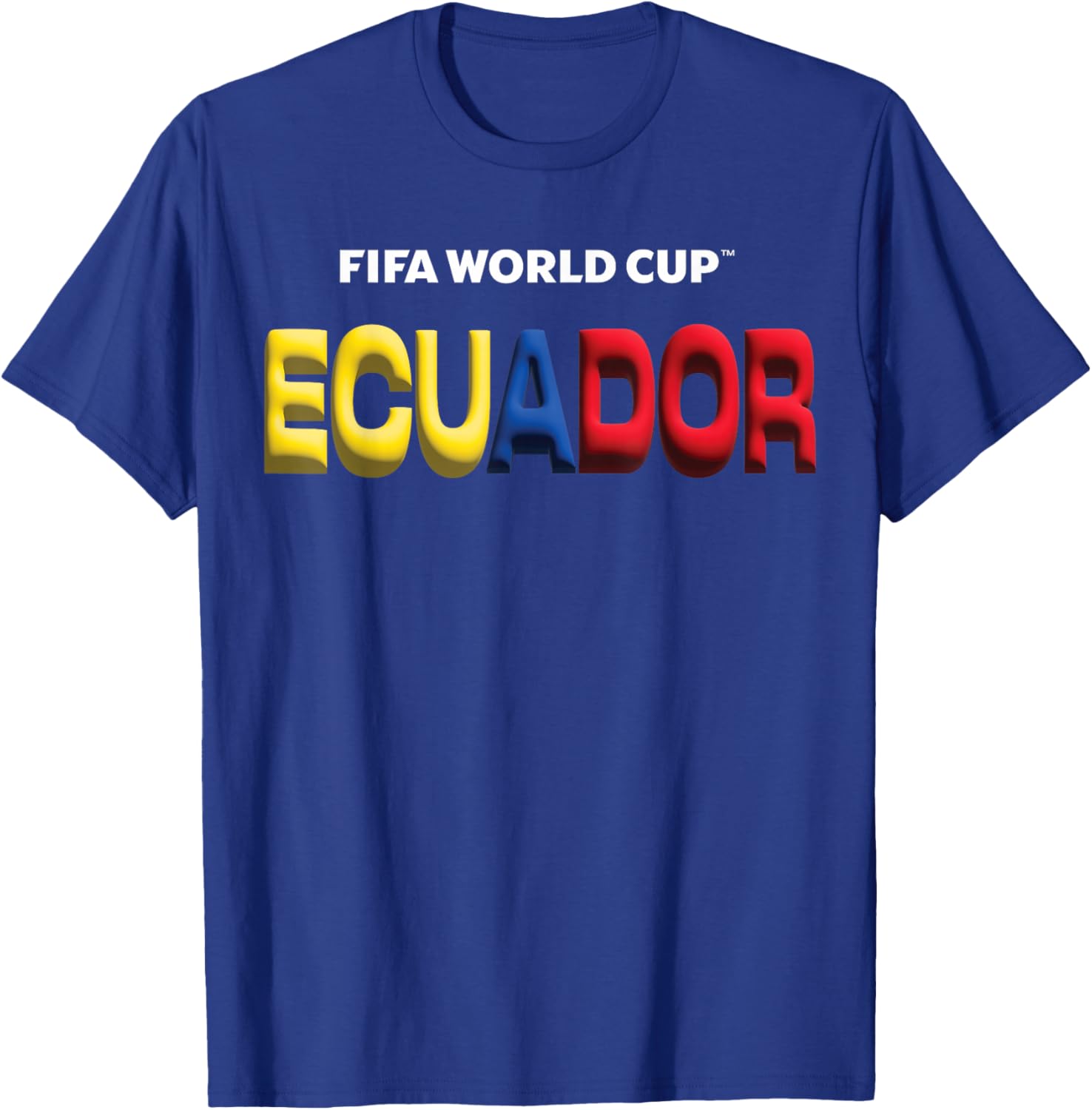 FIFA World CUP26 Ecuador Bubble Color T-Shirt - T-Shirt | Royal