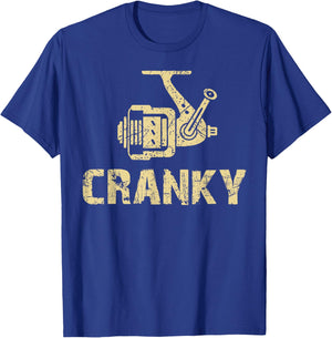 Crankbait Fishing Lure Cranky Funny Gift Fishing Lovers T-Shirt - T-Shirt | Royal