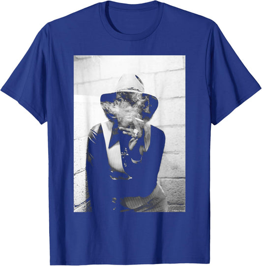 Johnny Guitar Watson 1980 By Virginia Turbett T-Shirt - T-Shirt | Royal