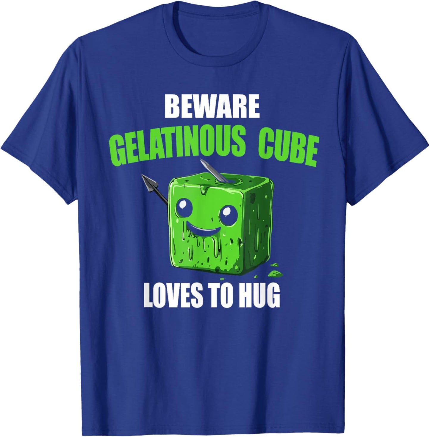 Beware Gelatinous Cube Loves To Hug T-Shirt - T-Shirt | Royal