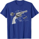 Vintage Patent Print 1839 Revolver Western Gun T-Shirt - T-Shirt | Royal