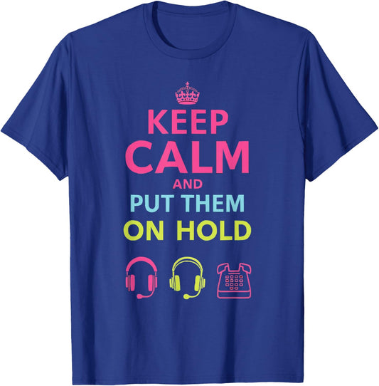 Call Center Agent Technical Support Customer Service T-Shirt - T-Shirt | Royal
