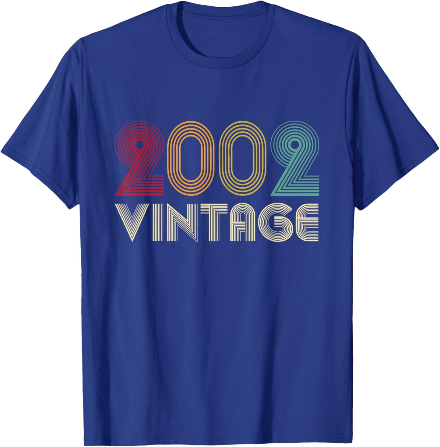 23rd Birthday Gift Retro Vintage 2002 T-Shirt - T-Shirt | Royal