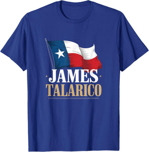 James Talarico Texas Democrat Political Texas Flag T-Shirt - T-Shirt | Royal