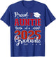 Proud Auntie of a class of 2025 graduate for graduation T-Shirt - T-Shirt | Royal