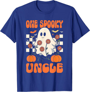 One Spooky Uncle Matching Family Halloween Costumes T-Shirt - T-Shirt | Royal