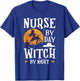 Nurse Witch Shirts Nurse By Day Witch By Night Halloween T-Shirt - T-Shirt | Royal