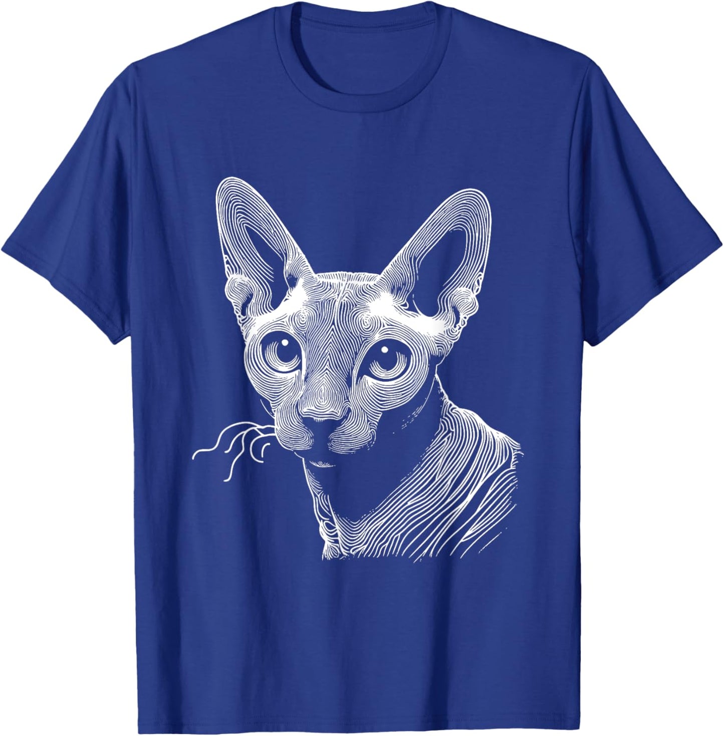 Cat Fingerprint - Cornish Rex Dad Mom Men Women T-Shirt - T-Shirt | Royal