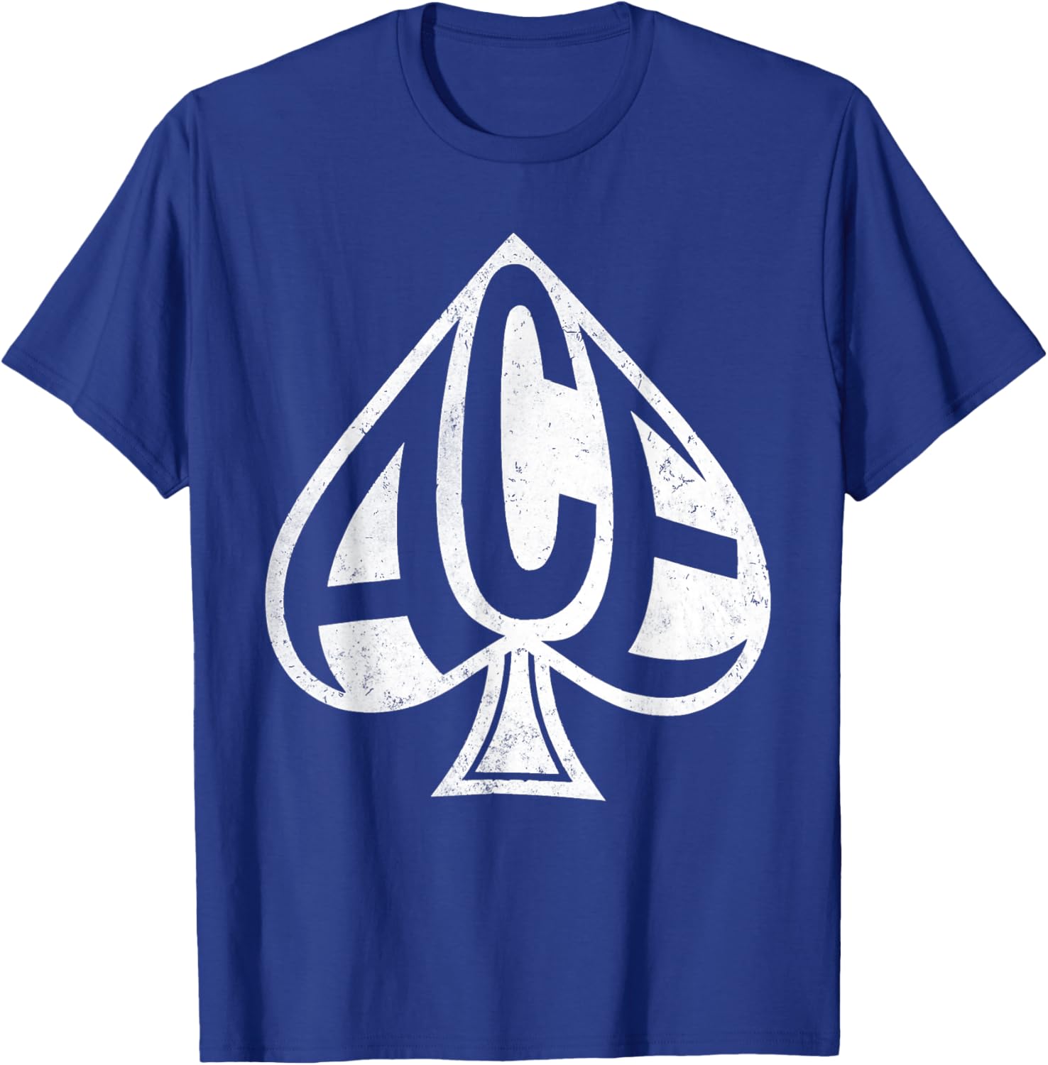 Vintage Ace Spades Texas Hold them Playing Cards Las Vegas T-Shirt - T-Shirt | Royal