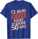 Beau Goss 50 Years Men's Funny Birthday Gift , Black, S T-Shirt - T-Shirt | Royal