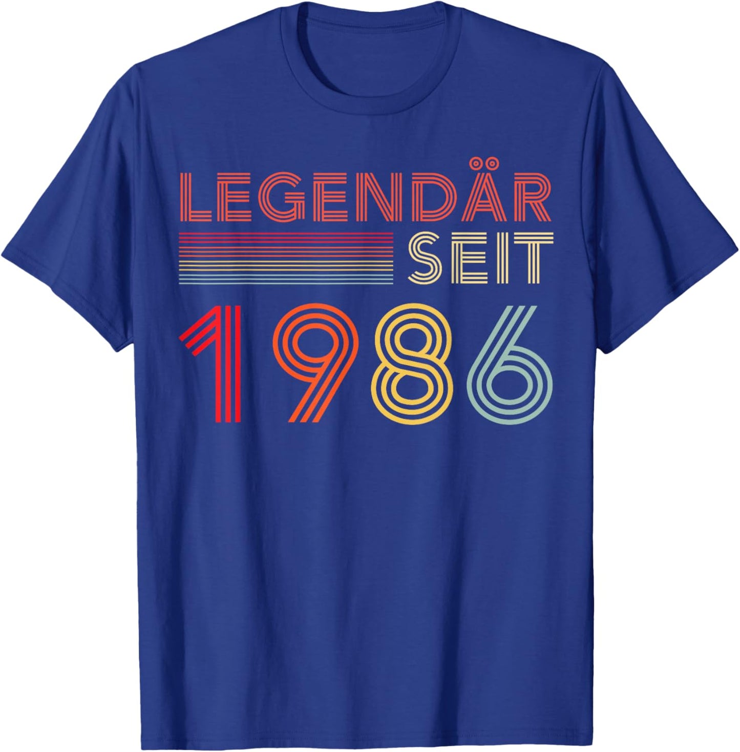 1986 Birthday Man 40th Decoration Funny 40s 40th Birthday T-Shirt - T-Shirt | Royal
