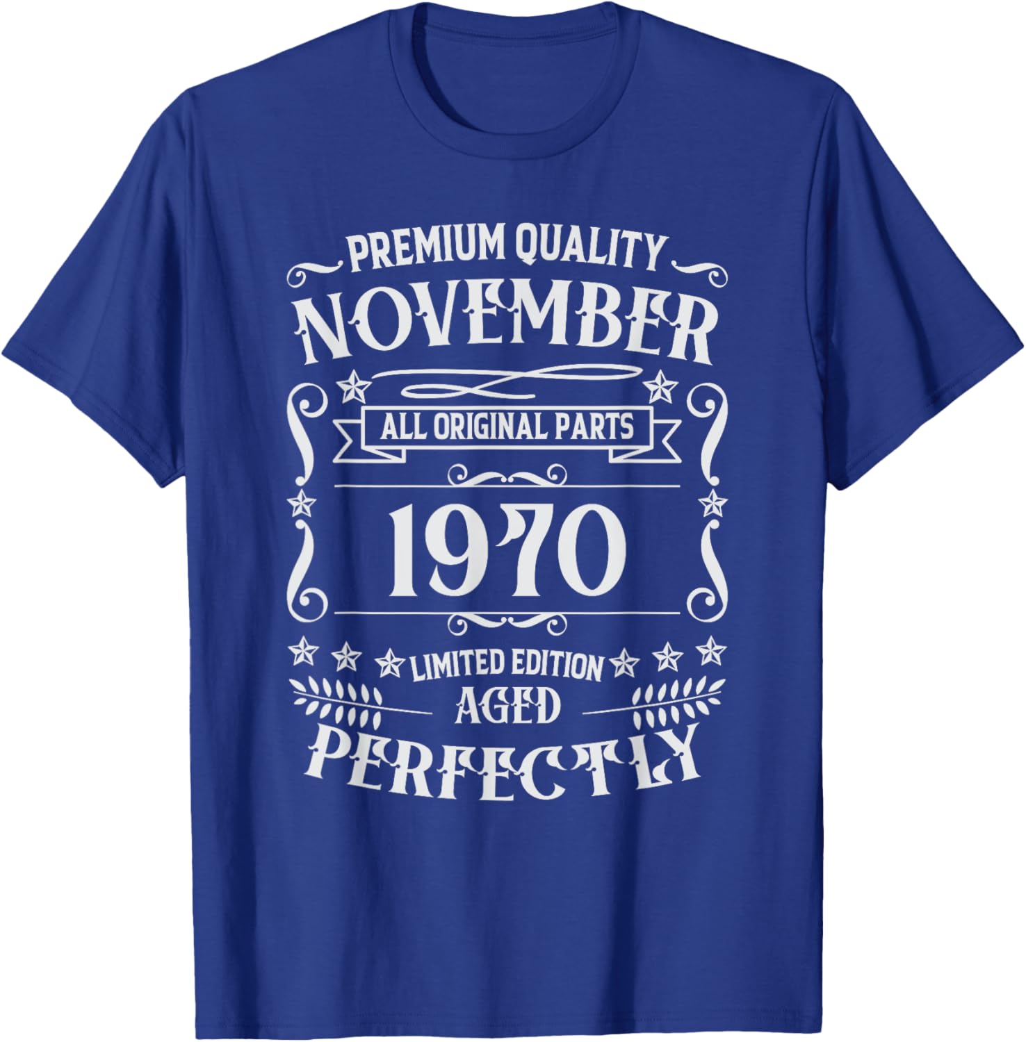 54th Birthday Legends Were Born In November 1970 T-Shirt - T-Shirt | Royal
