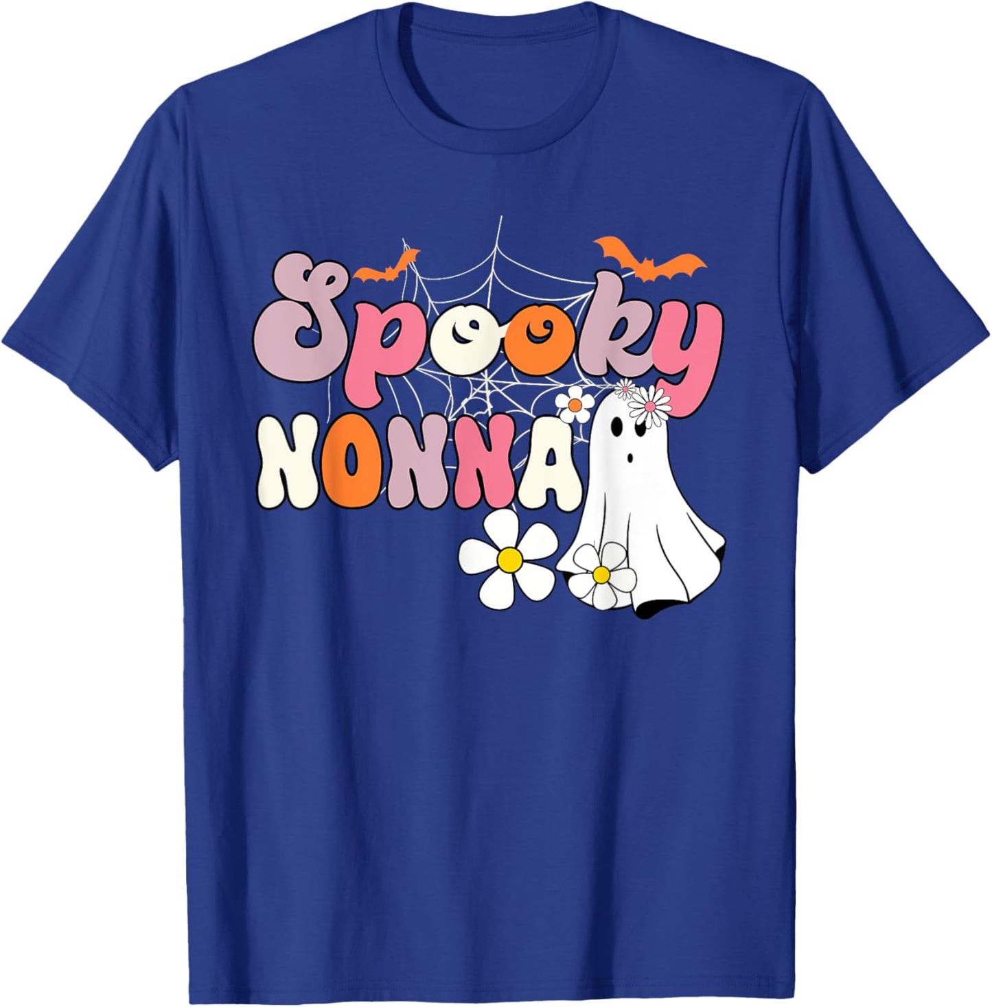 Groovy One Spooky Nonna Mama Grandma Witch Mom Halloween T-Shirt - T-Shirt | Royal