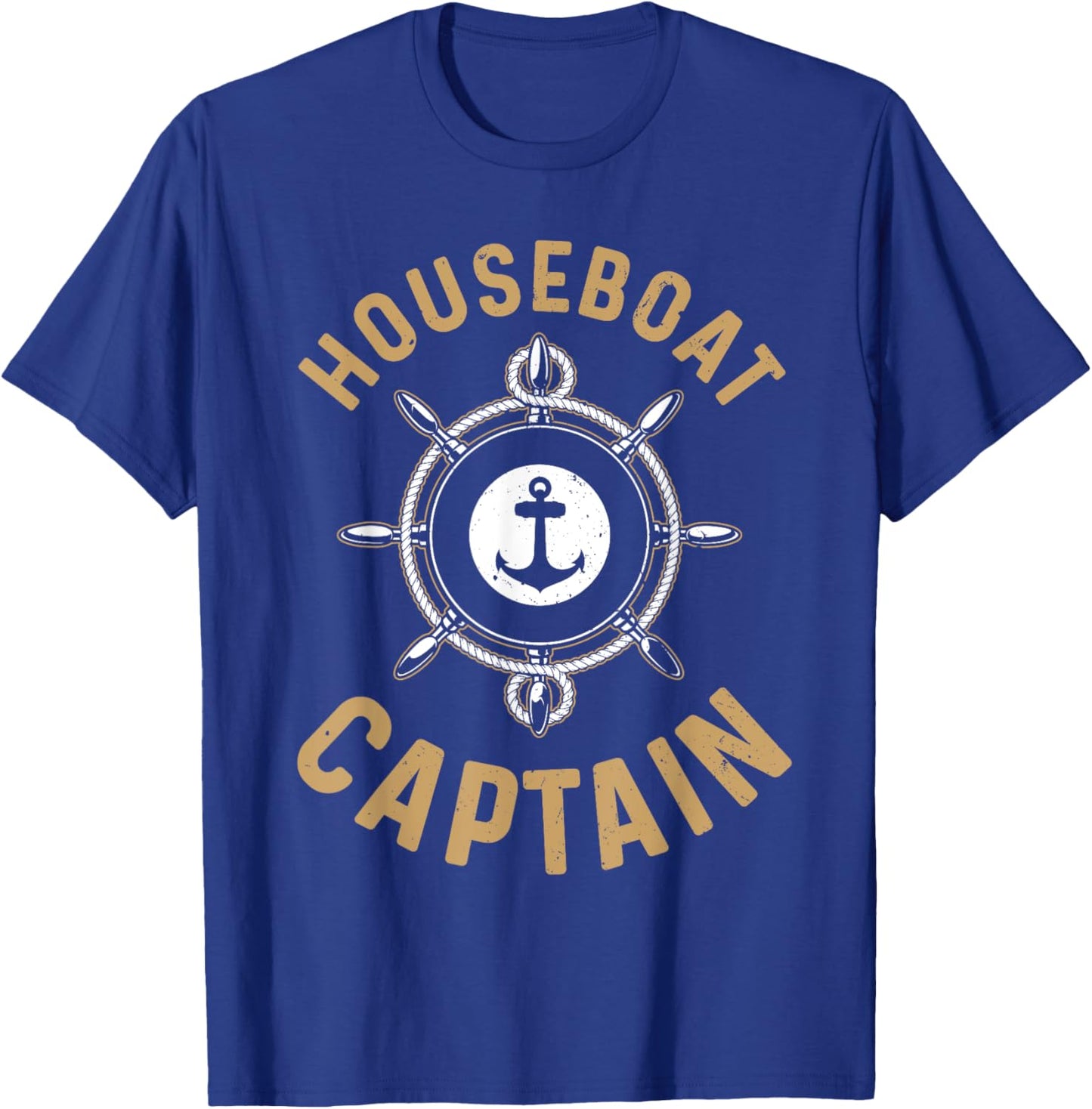 Cool Houseboat Captain Design Women Houseboat Lover T-Shirt - T-Shirt | Royal