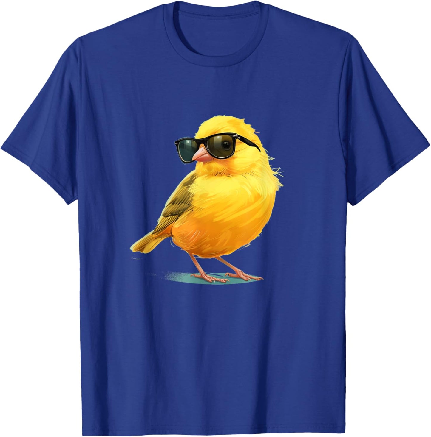 Cute yellow Bird with Sunglasses T-Shirt - T-Shirt | Royal