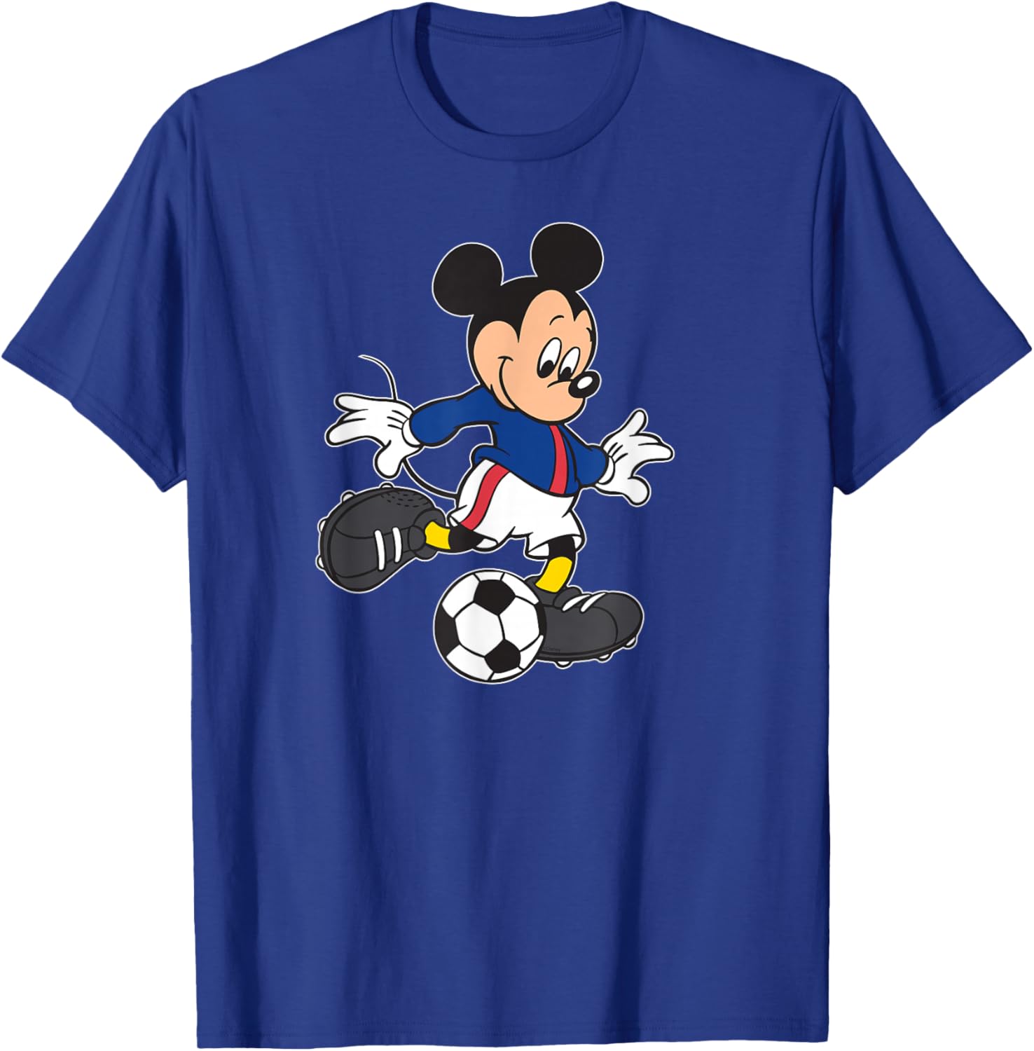 Disney Sports Mickey Mouse Soccer Team Player Football T-Shirt - T-Shirt | Royal