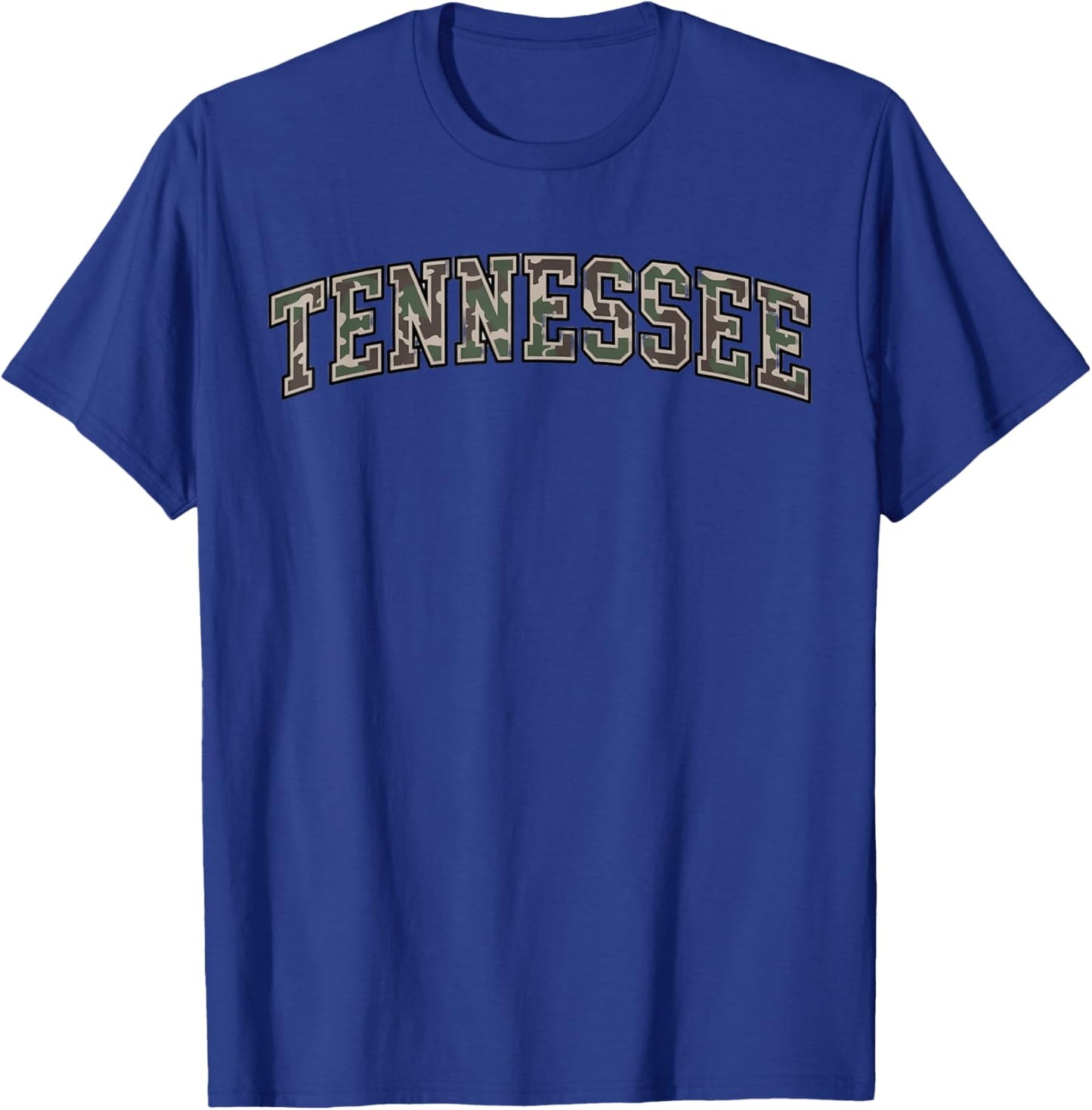 Bold Tennessee Camo Style T-Shirt - T-Shirt | Royal