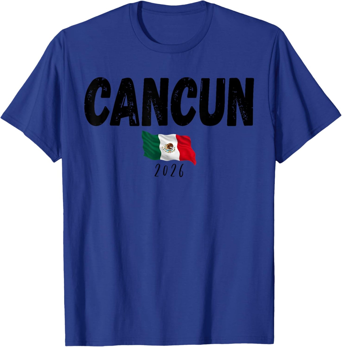 Cancun Souvenir 2026 Vacation Trip Mexico Travel Flag Group T-Shirt - T-Shirt | Royal