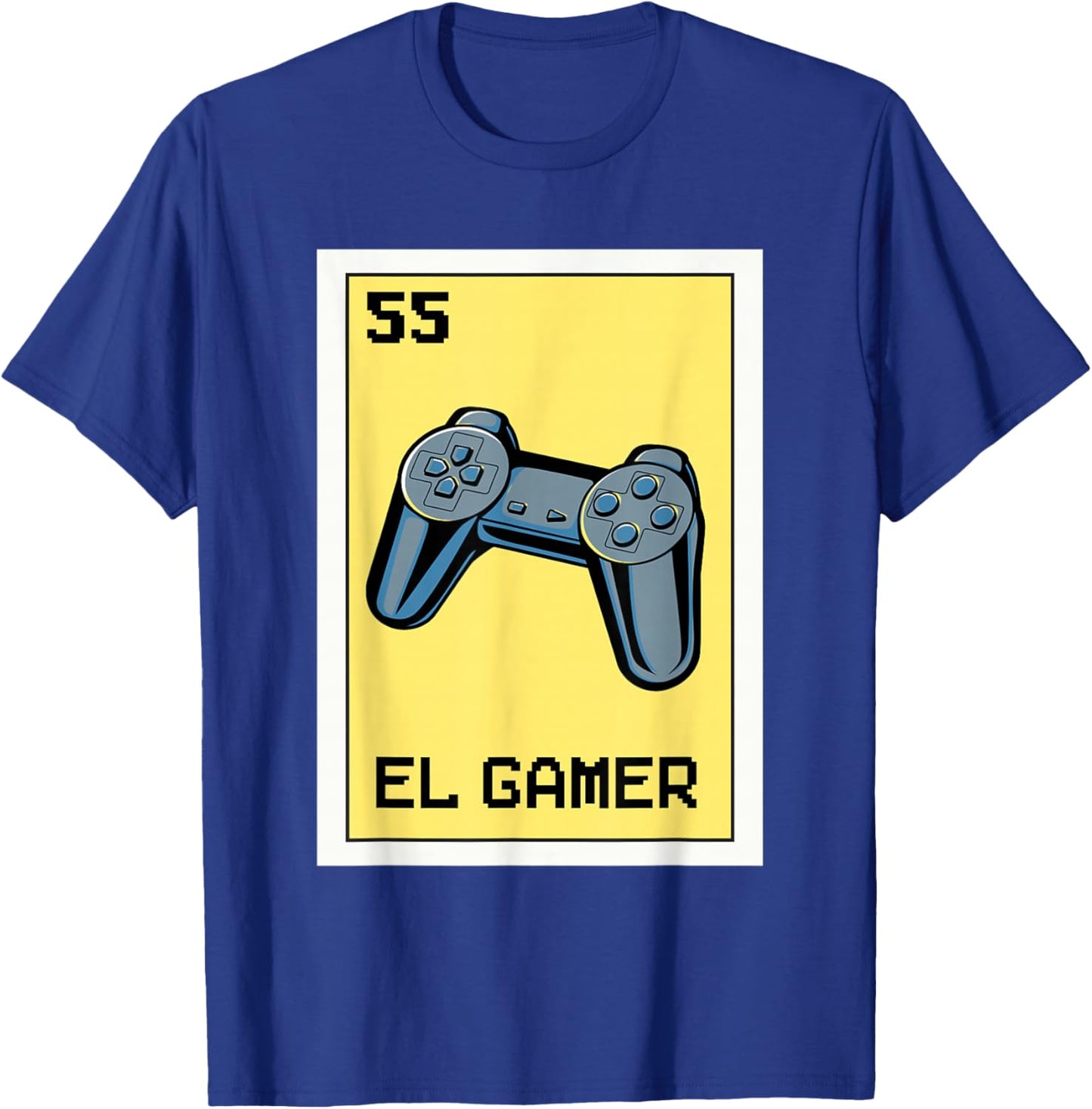 El Gamer Mexican Gaming Console Video Game Lottery Card T-Shirt - T-Shirt | Royal