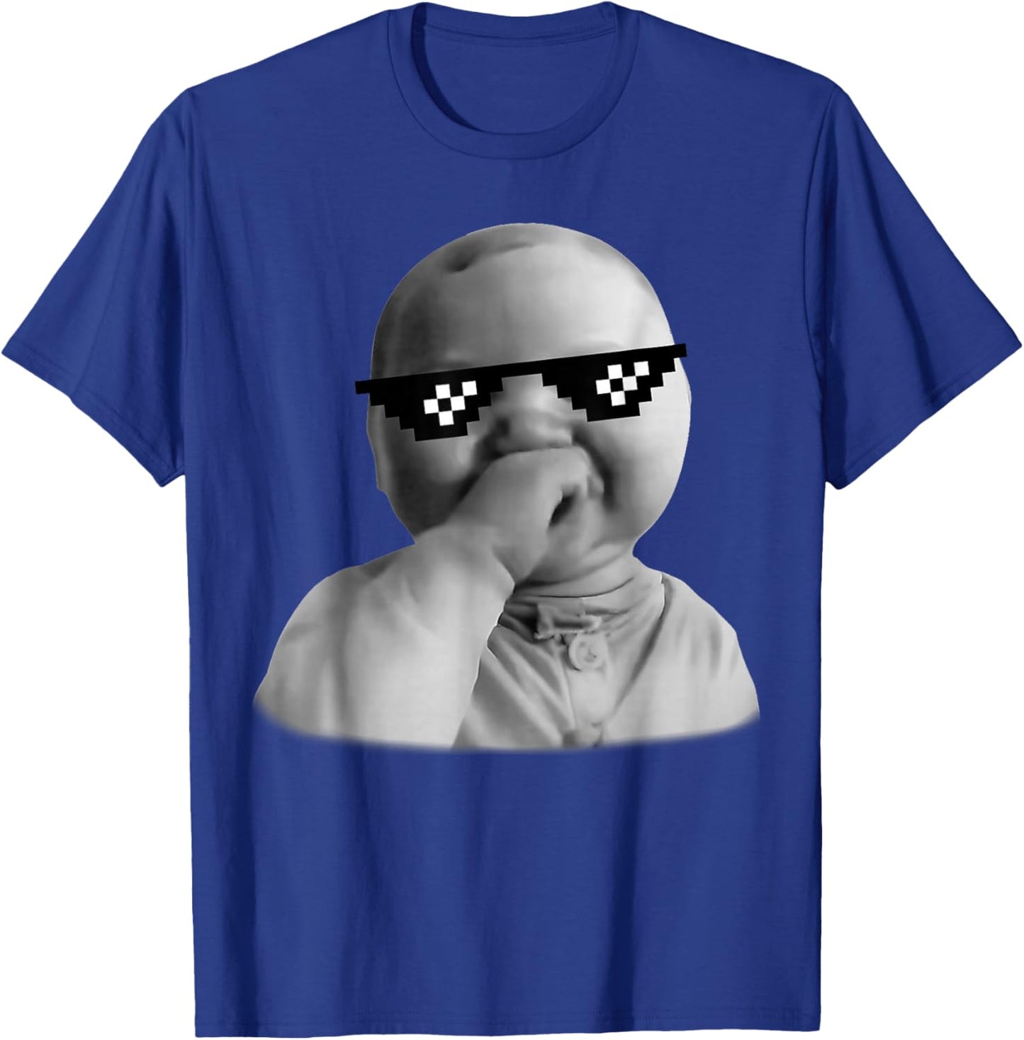 Ai Baby Meme Funny Laughing Baby Baby Meme Brainrot T-Shirt - T-Shirt | Royal