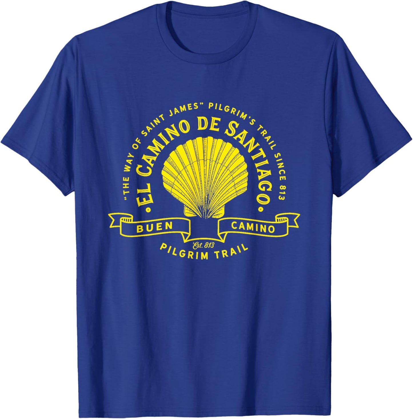 The Way of Saint James "Buen Camino" El Camino de Santiago T-Shirt - T-Shirt | Royal