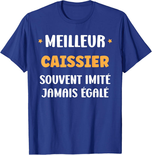 Humor Cashier Man Original Start Best Cashier T-Shirt - T-Shirt | Royal