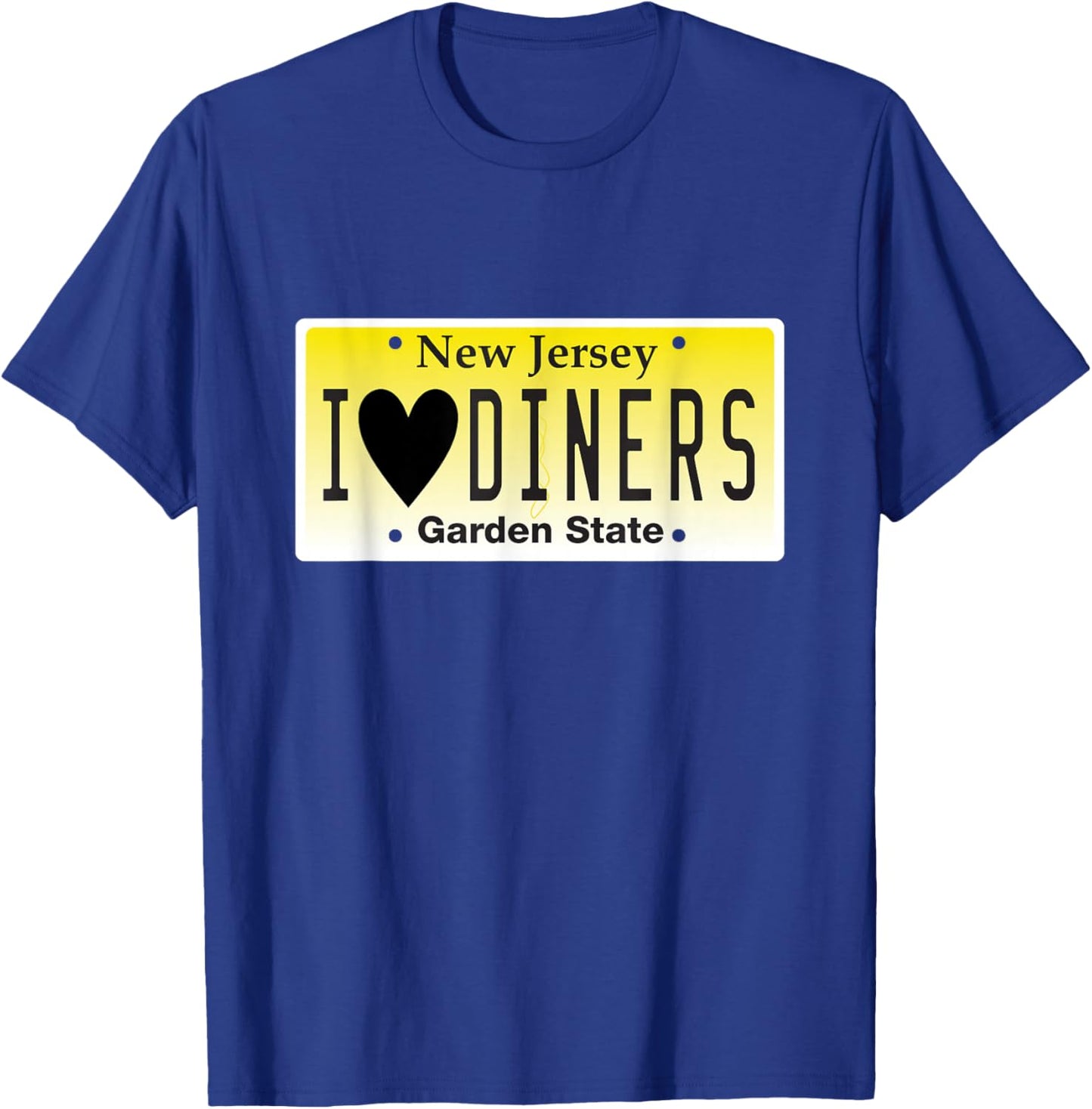 I Love New Jersey Diners Classic Americana Jersey Shore T-Shirt - T-Shirt | Royal