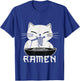 Kawaii Noodles Soup Anime Japanese Ramen Cat Teens Girls T-Shirt - T-Shirt | Royal