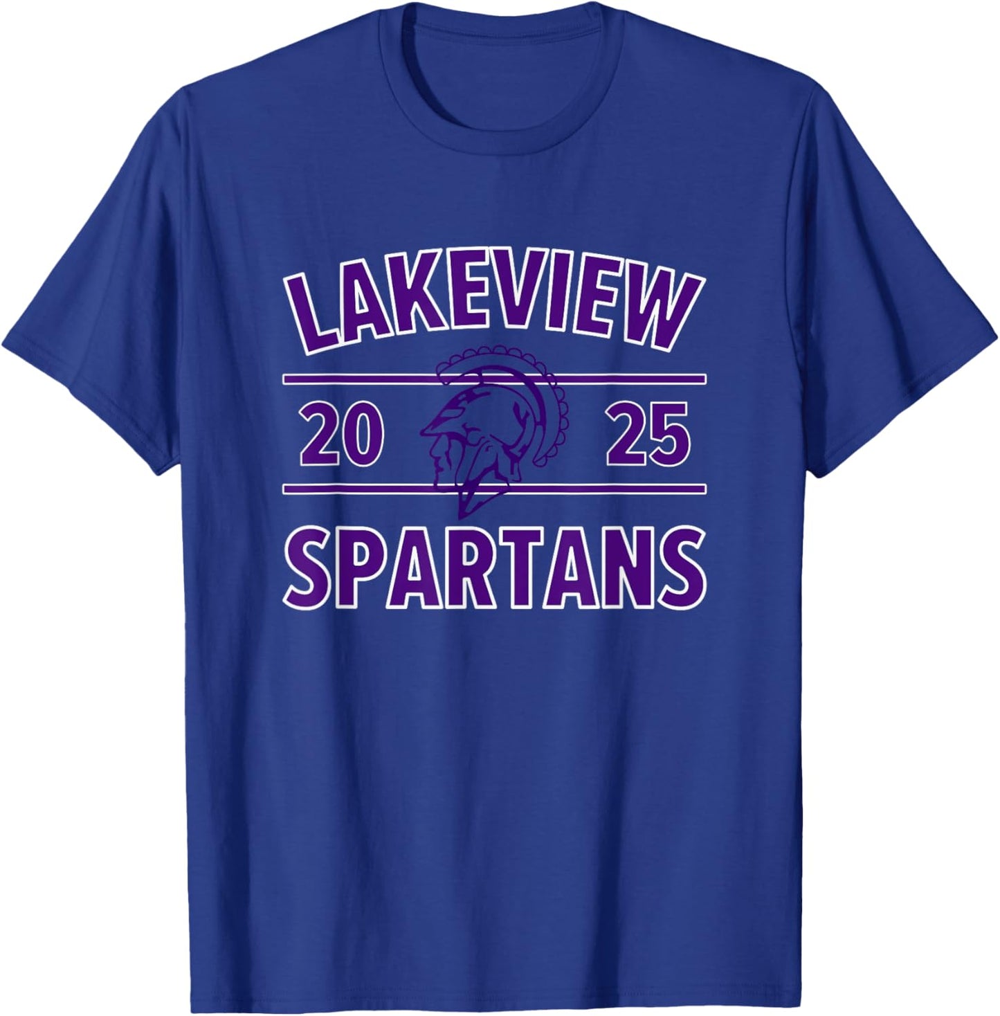 Lakeview Spartans Logo 2025 HS T-Shirt - T-Shirt | Royal