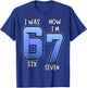 I Was 6 Now I'm 7 Birthday Shirt for Kids 7th Birthday T-Shirt - T-Shirt | Royal