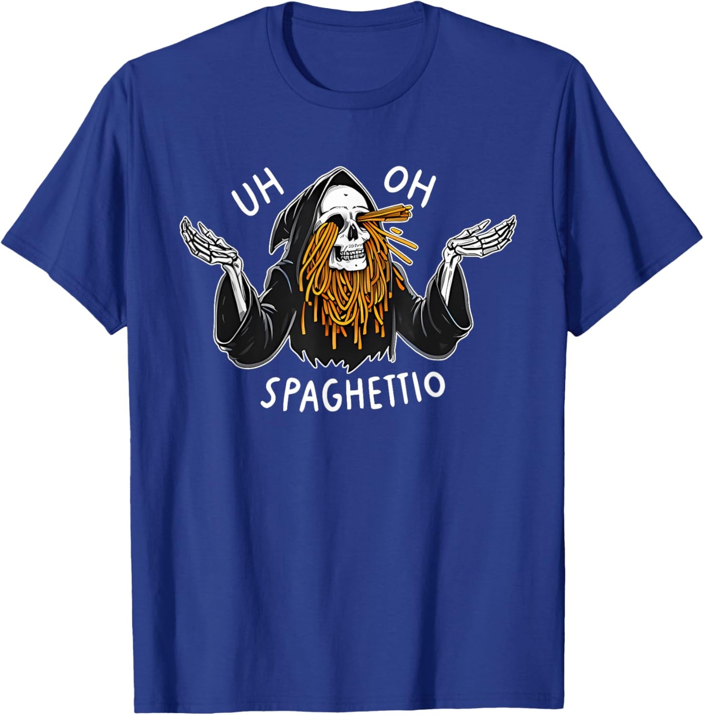 Uh Oh Spaghettio Halloween - -Adults, Black, Small, Short Sleeve, , Halloween novelty T-Shirt - T-Shirt | Royal
