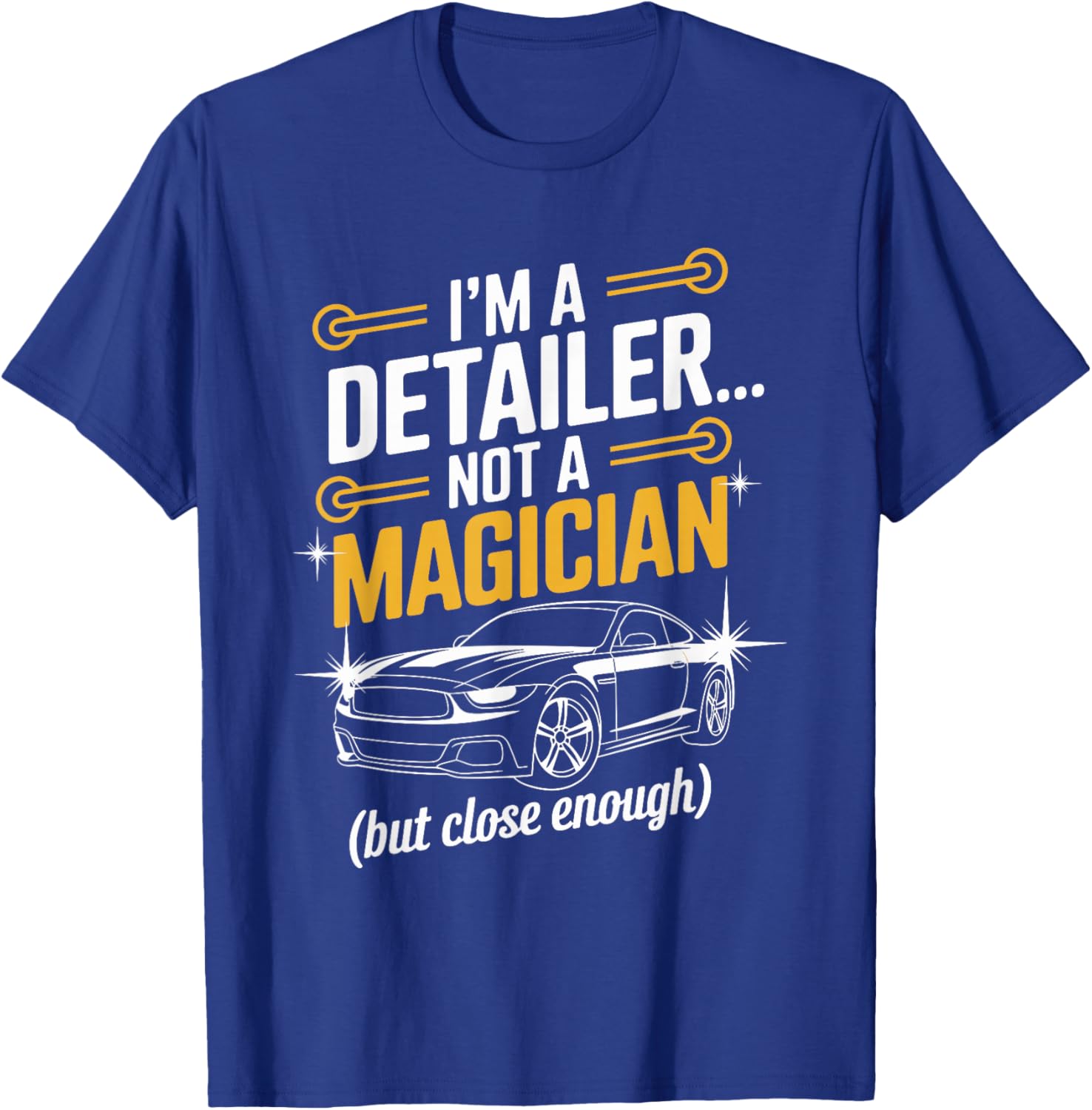 Car Detailing Professional Auto Care Expert Vehicle Cleaning T-Shirt - T-Shirt | Royal